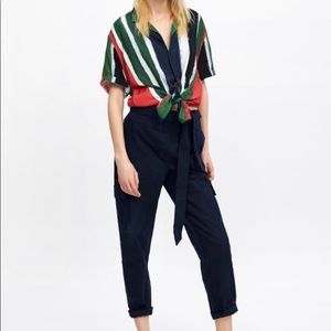 Zara Navy Pants (Small)